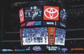 multimediální kostky - hokejové kostky - led obrazovky - kostka do arény